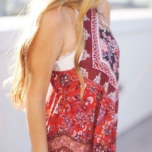 American Eagle Paisley Halter Dress